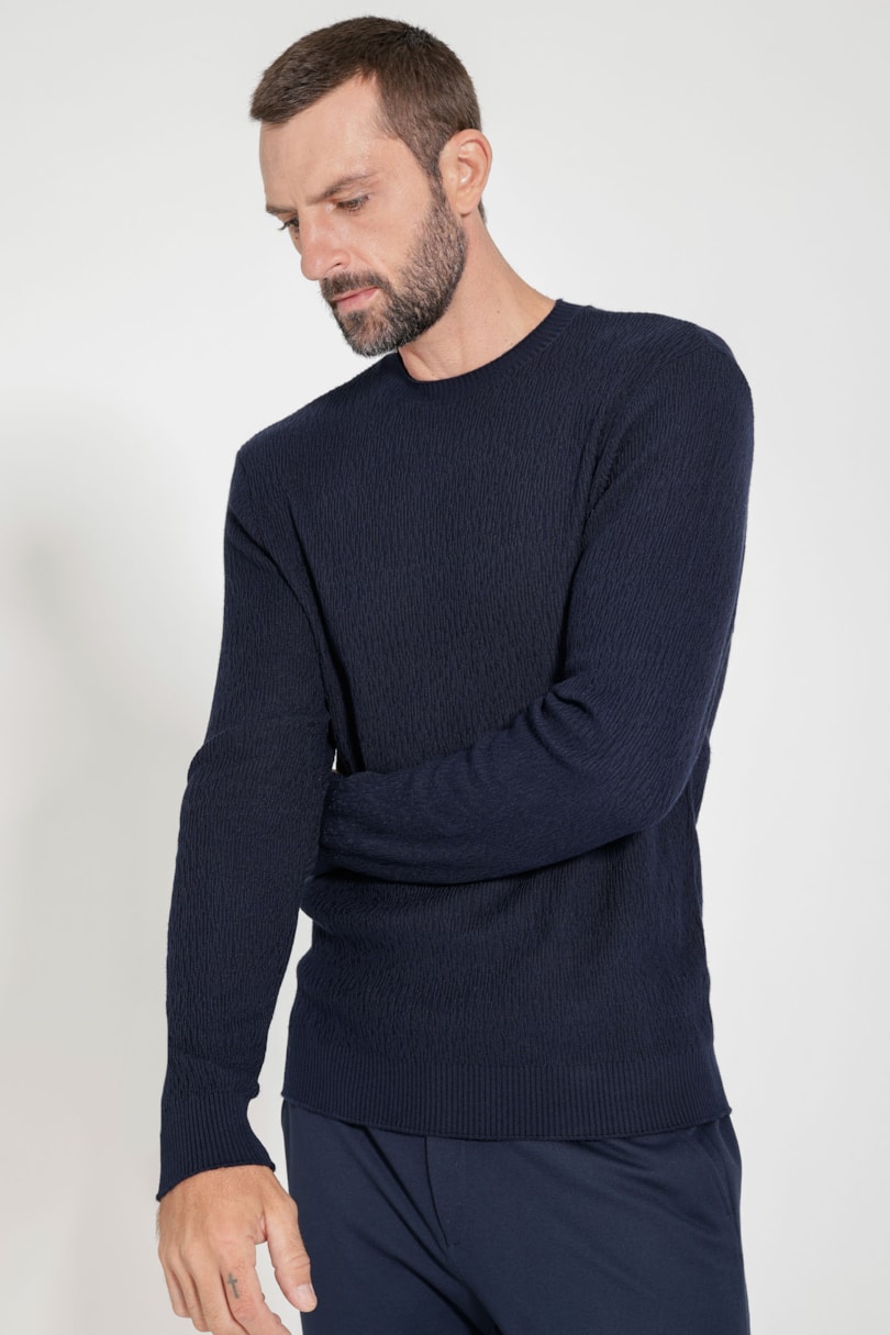 Suéter de Tricot Grafiatto Missão Impossível Marinho