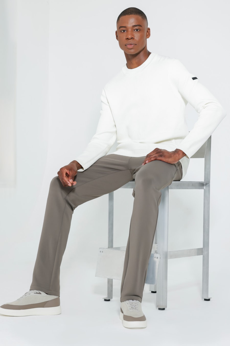 Suéter de Tricot Jacquard Off White — foto 2 de 5