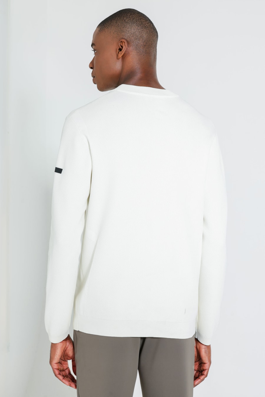 Suéter de Tricot Jacquard Off White — foto 4 de 5