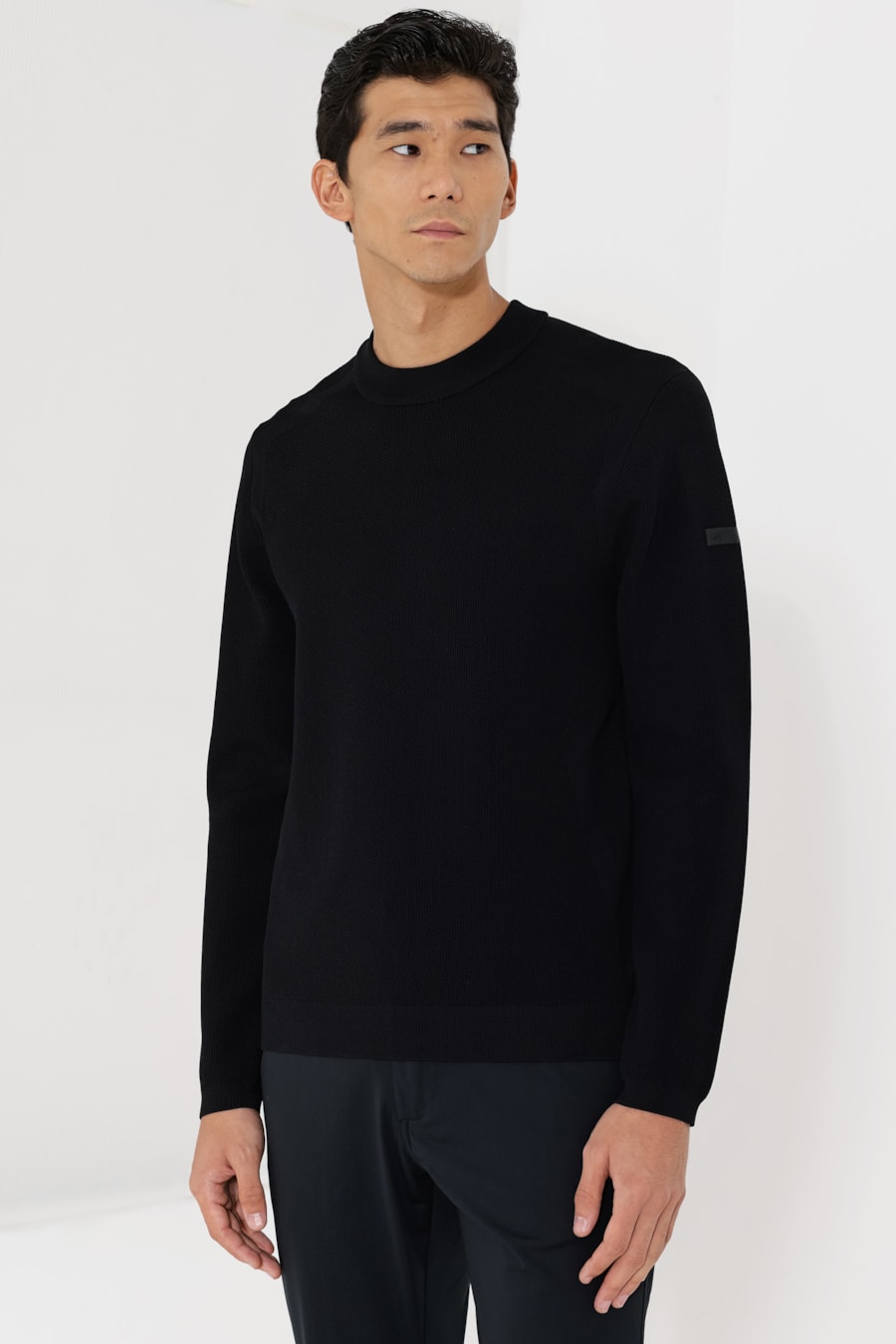 Suéter de Tricot Jacquard Preto — foto 1 de 4