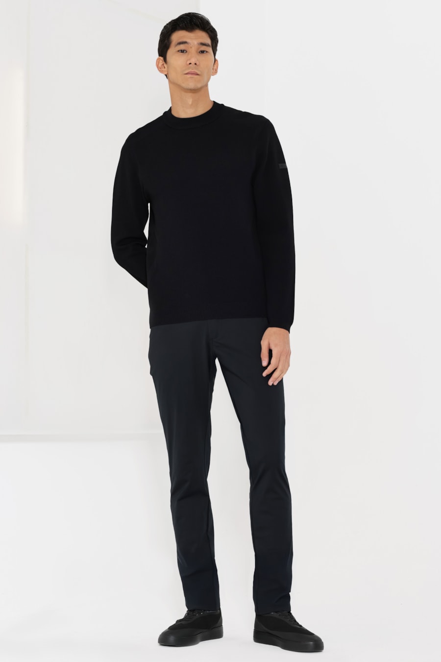 Suéter de Tricot Jacquard Preto — foto 2 de 4