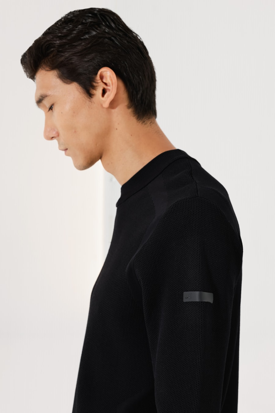 Suéter de Tricot Jacquard Preto — foto 3 de 4