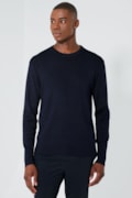 Suéter Manga Longa Tricot Rayon Marinho