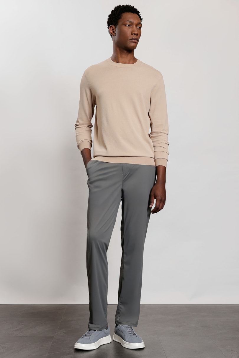 Suéter Manga Longa Tricot Rayon Sense Camel