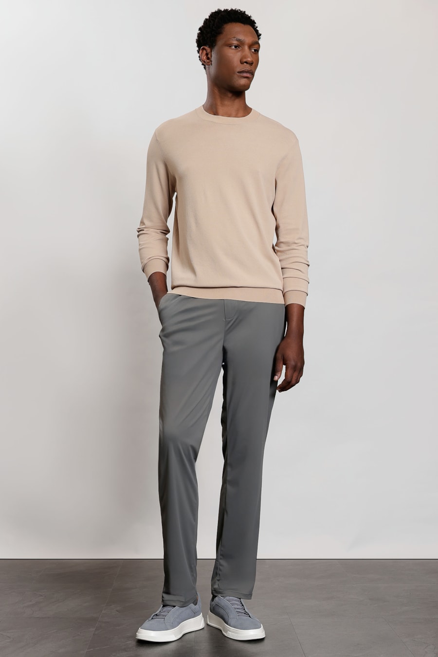 Suéter Manga Longa Tricot Rayon Sense Camel — foto 2 de 6