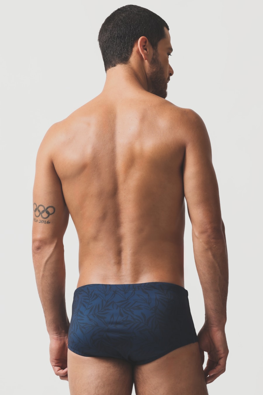 Sunga Estampada Folhagem Marinho — foto 4 de 6