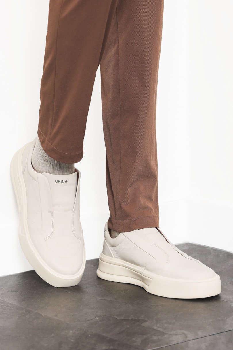 Tênis Couro Comfort Tech Off White