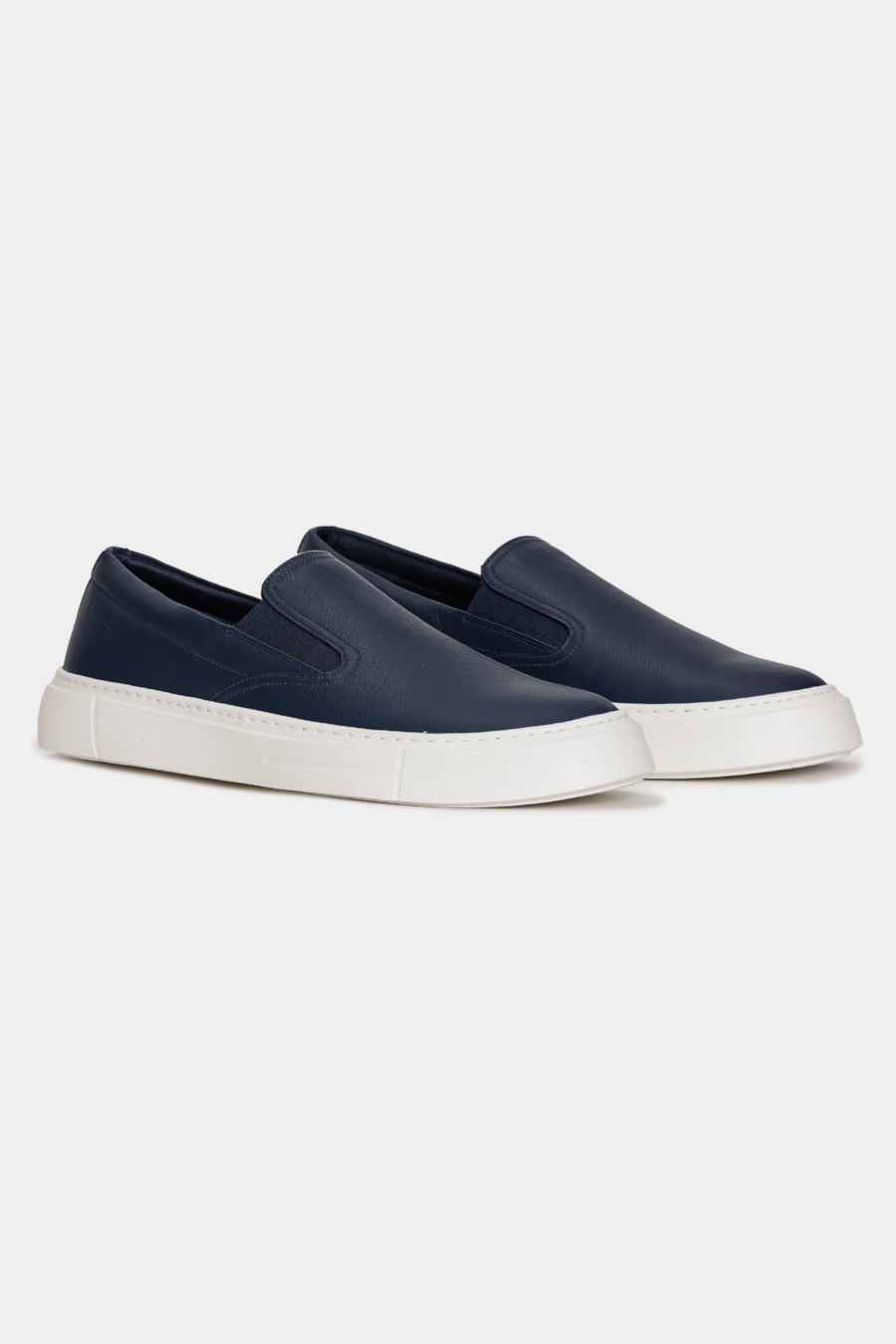 Tênis Couro Neat Slip On Marinho — foto 3 de 6