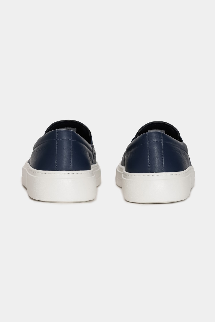 Tênis Couro Neat Slip On Marinho — foto 4 de 6