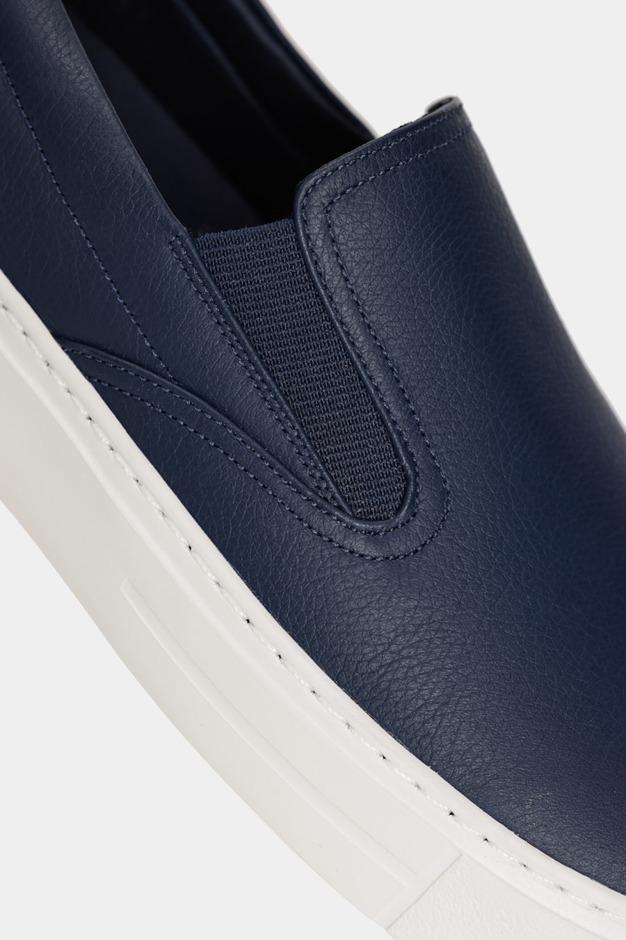 Tênis Couro Neat Slip On Marinho — foto 5 de 6