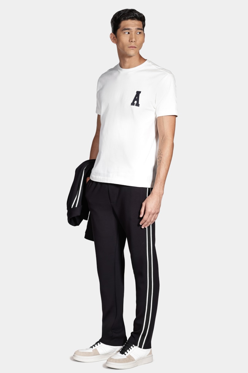 Tênis de Couro Dare Class Off White Com Preto