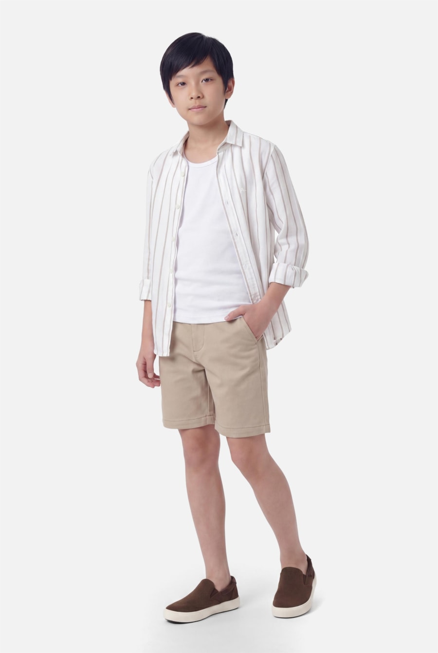 Tênis Infantil Aramis Vulcan Knit Slip Cafe — foto 2 de 6