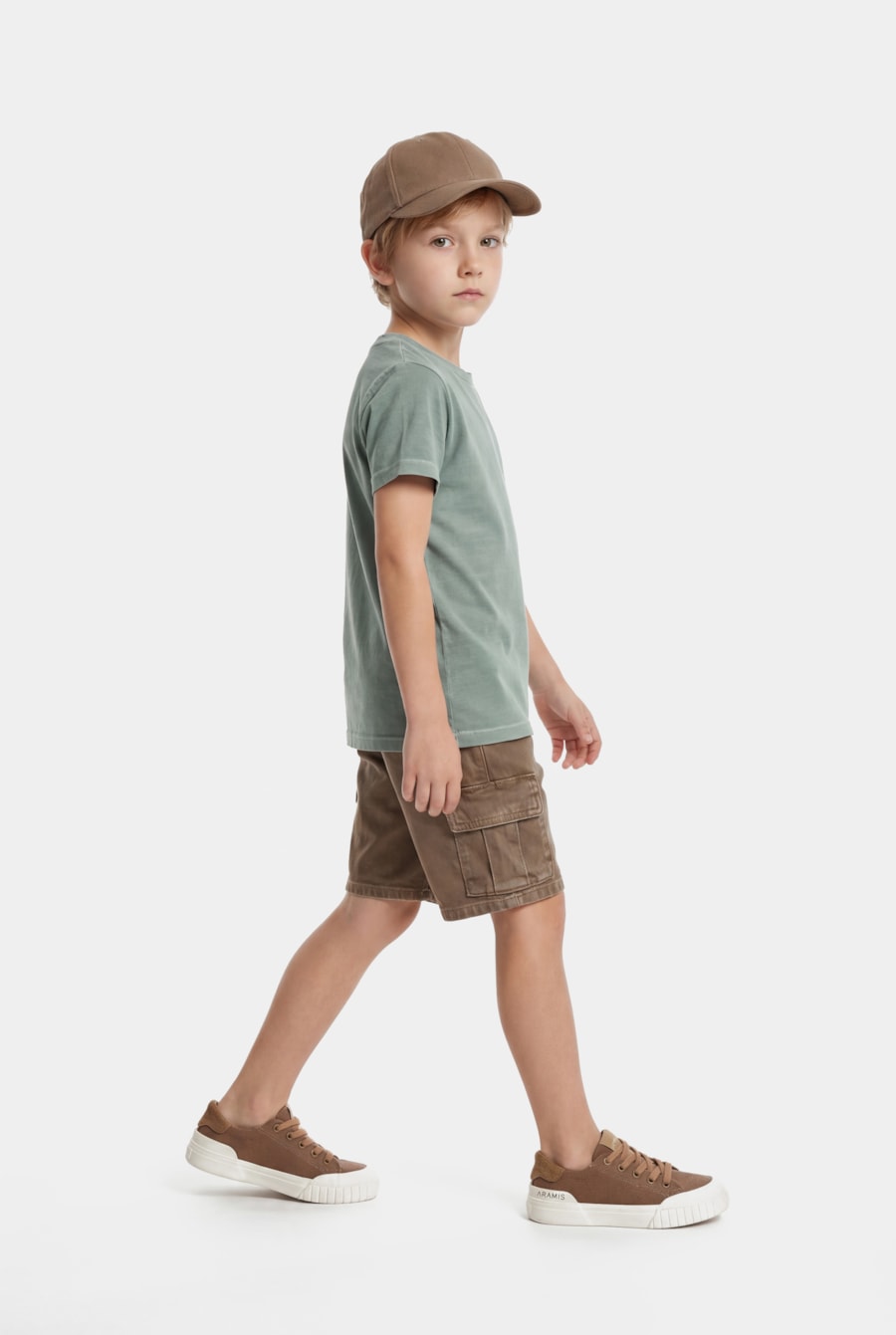 Tênis Infantil Couro Easy Carbon Caramelo — foto 2 de 7