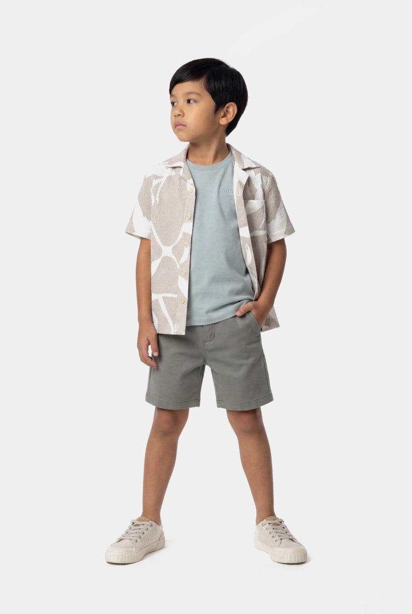 Tênis Infantil Couro Easy Carbon Off White