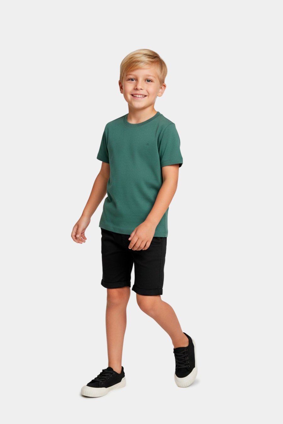 Tênis Infantil Couro Easy Carbon Preto — foto 1 de 5