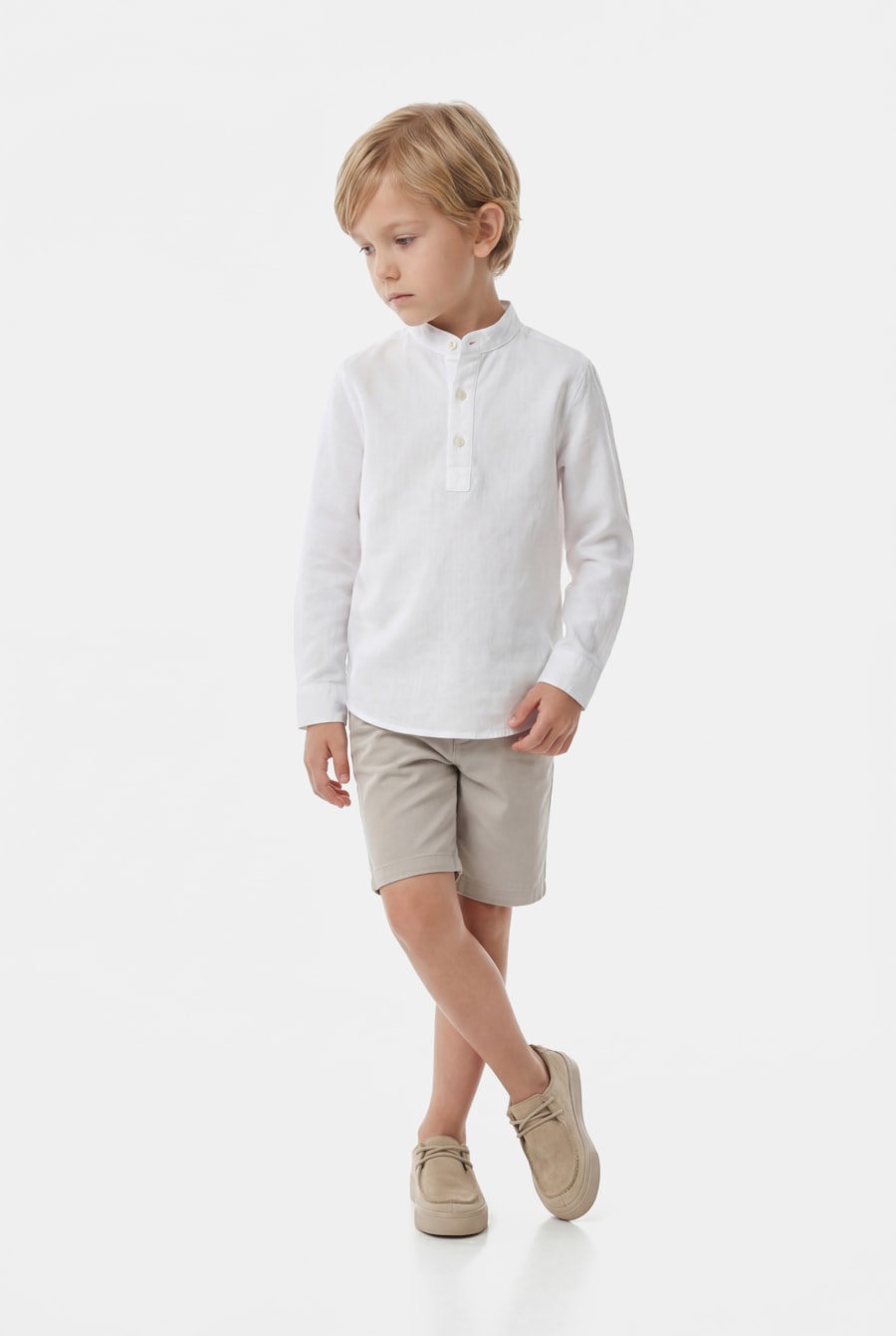Tênis Infantil Couro Legacy Empire Bege — foto 12 de 63