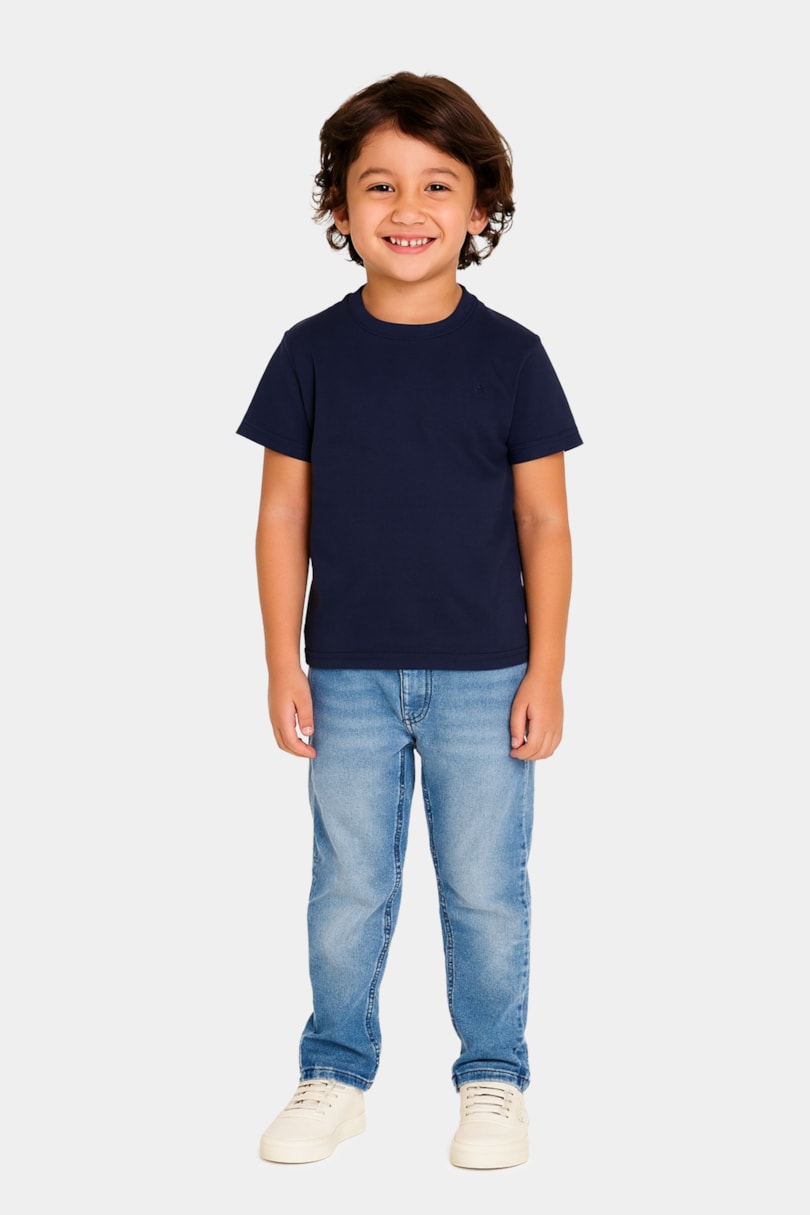 Tênis Infantil Couro Neat Low Branco