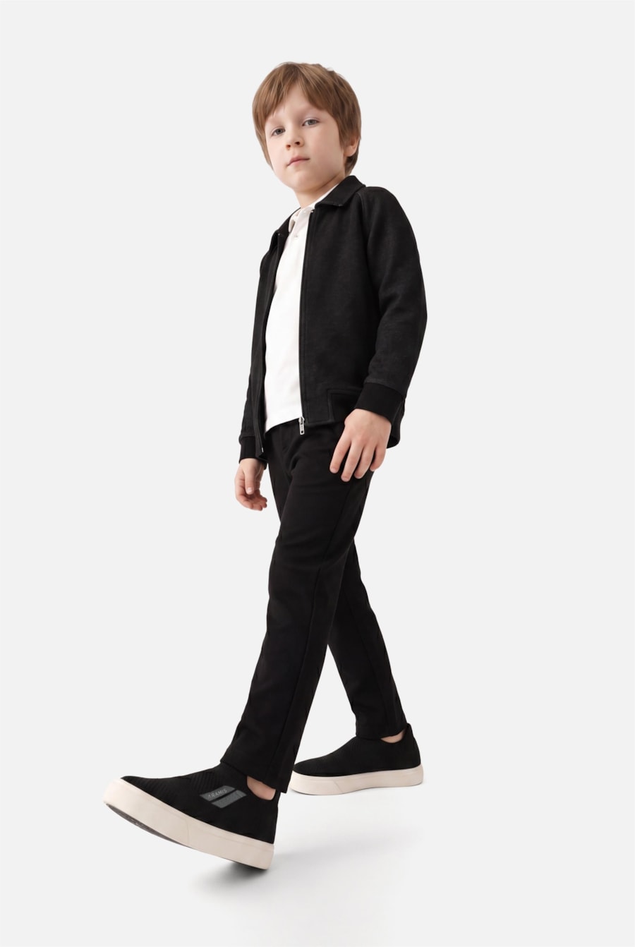 Tênis Infantil Kinit Slipon Preto — foto 2 de 6