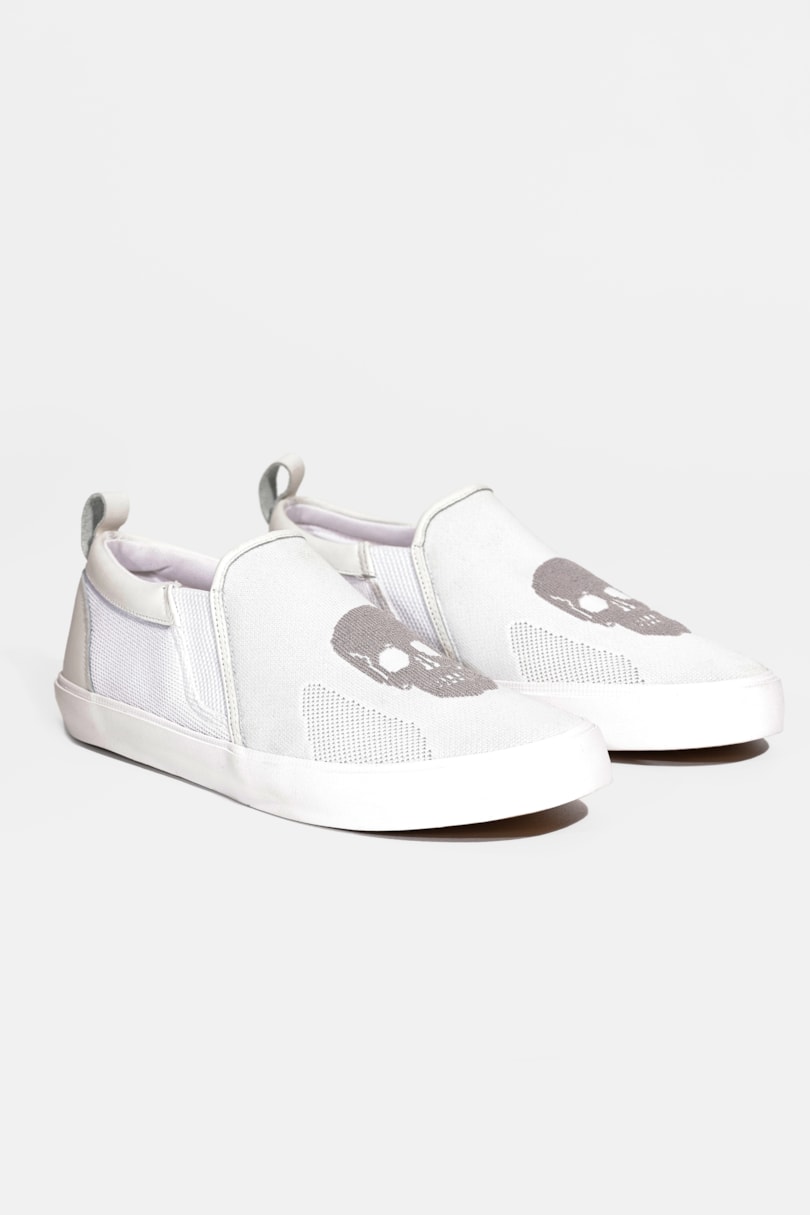 Tênis Legacy Slip - Collab Alexandre Herchcovitch Branco Com Cinza
