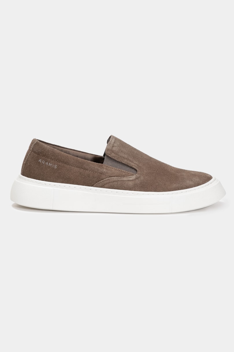 Tênis Slip On Camurça Aramis Castor