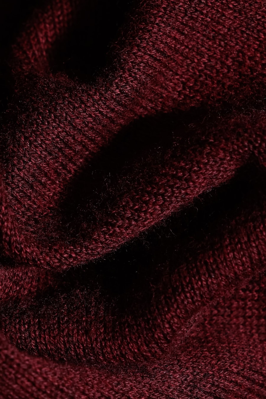 Tricot Aramis Gola v Manga Longa Bordeaux — foto 5 de 6