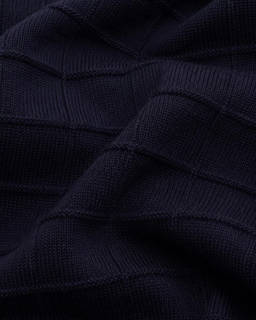 Tricot Com Fio Flamê e Textura Tela Marinho — foto 6 de 6