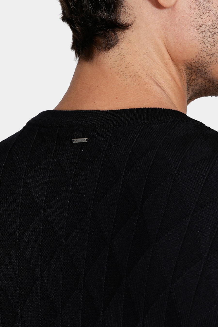 Tricot Jacquard Triangulos Preto — foto 4 de 6