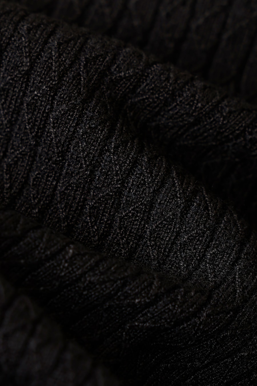Tricot Manga Curta Baby Cable Preto — foto 6 de 6