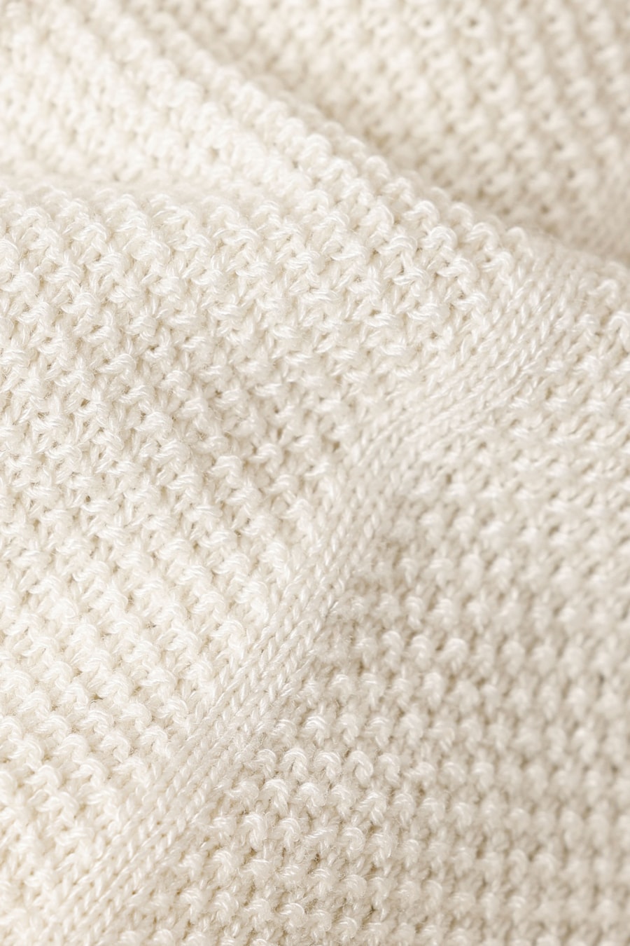 Tricot Manga Curta Jacquard Chevron Off White — foto 6 de 6