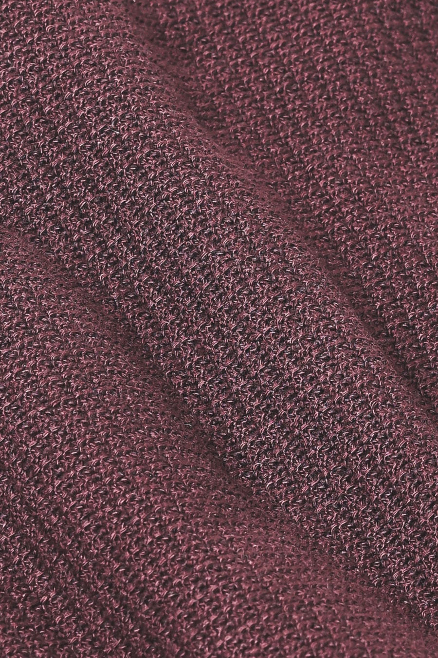 Tricot Manga Curta Jacquard Mini Grid Burgundy — foto 7 de 7