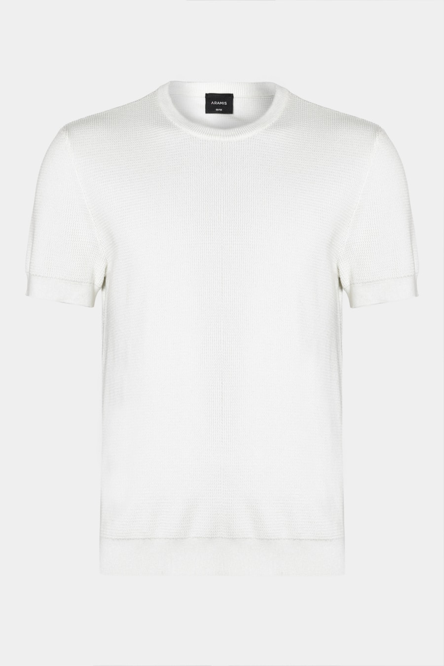 Tricot Manga Curta Jacquard Off White — foto 7 de 7