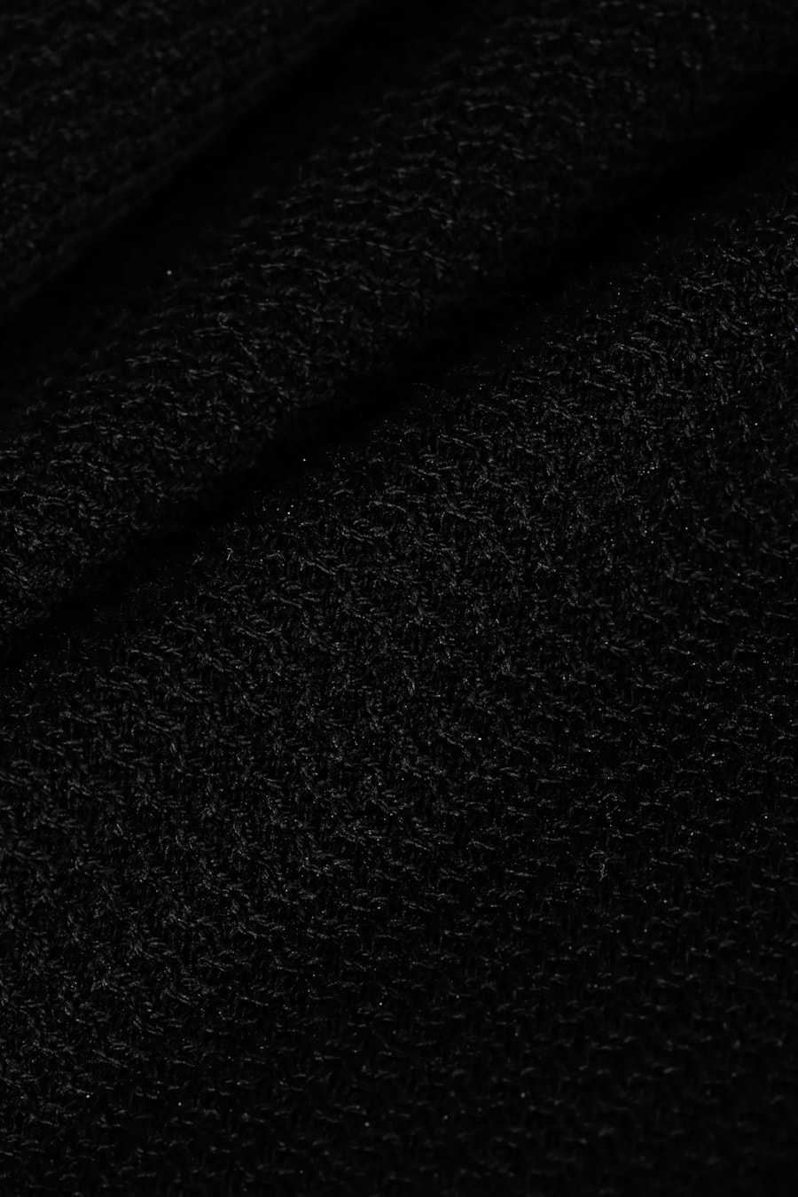 Tricot Manga Curta Jacquard Preto — foto 5 de 6