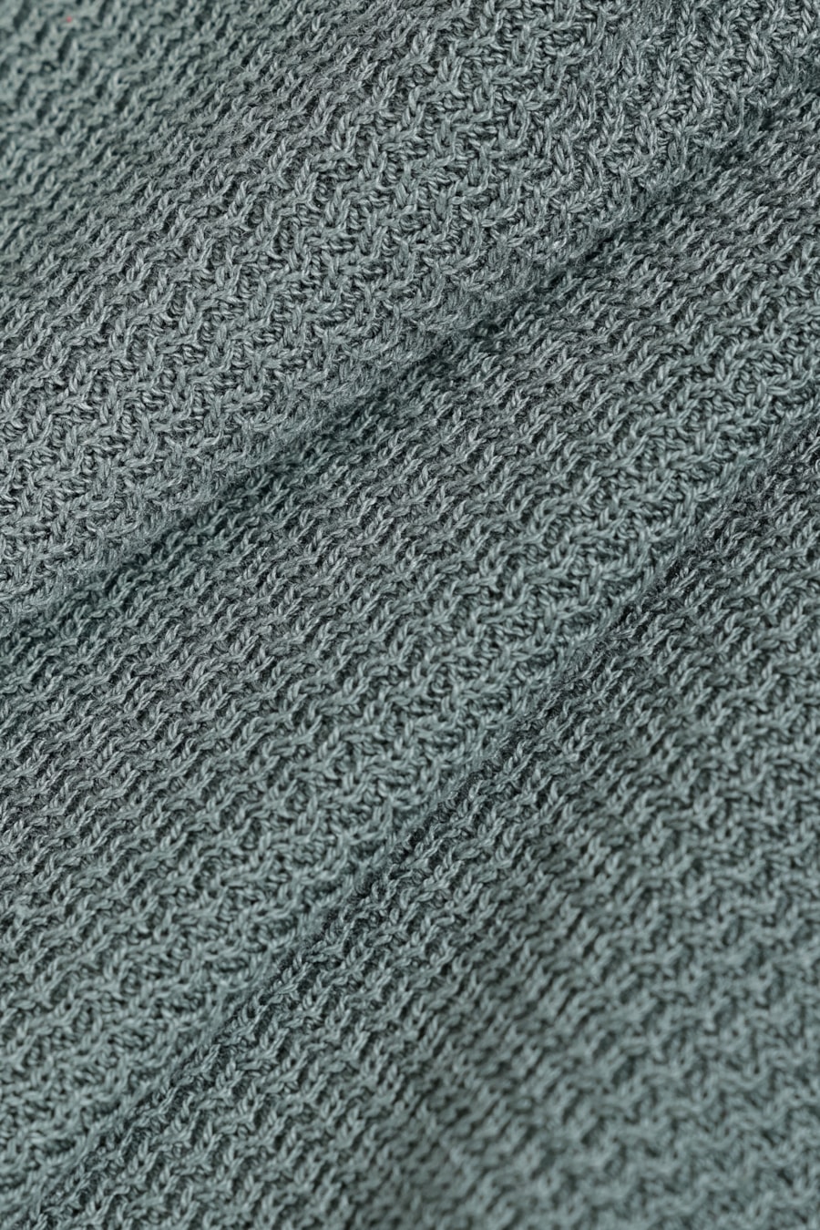 Tricot Manga Curta Jacquard Verde Sálvia — foto 5 de 6