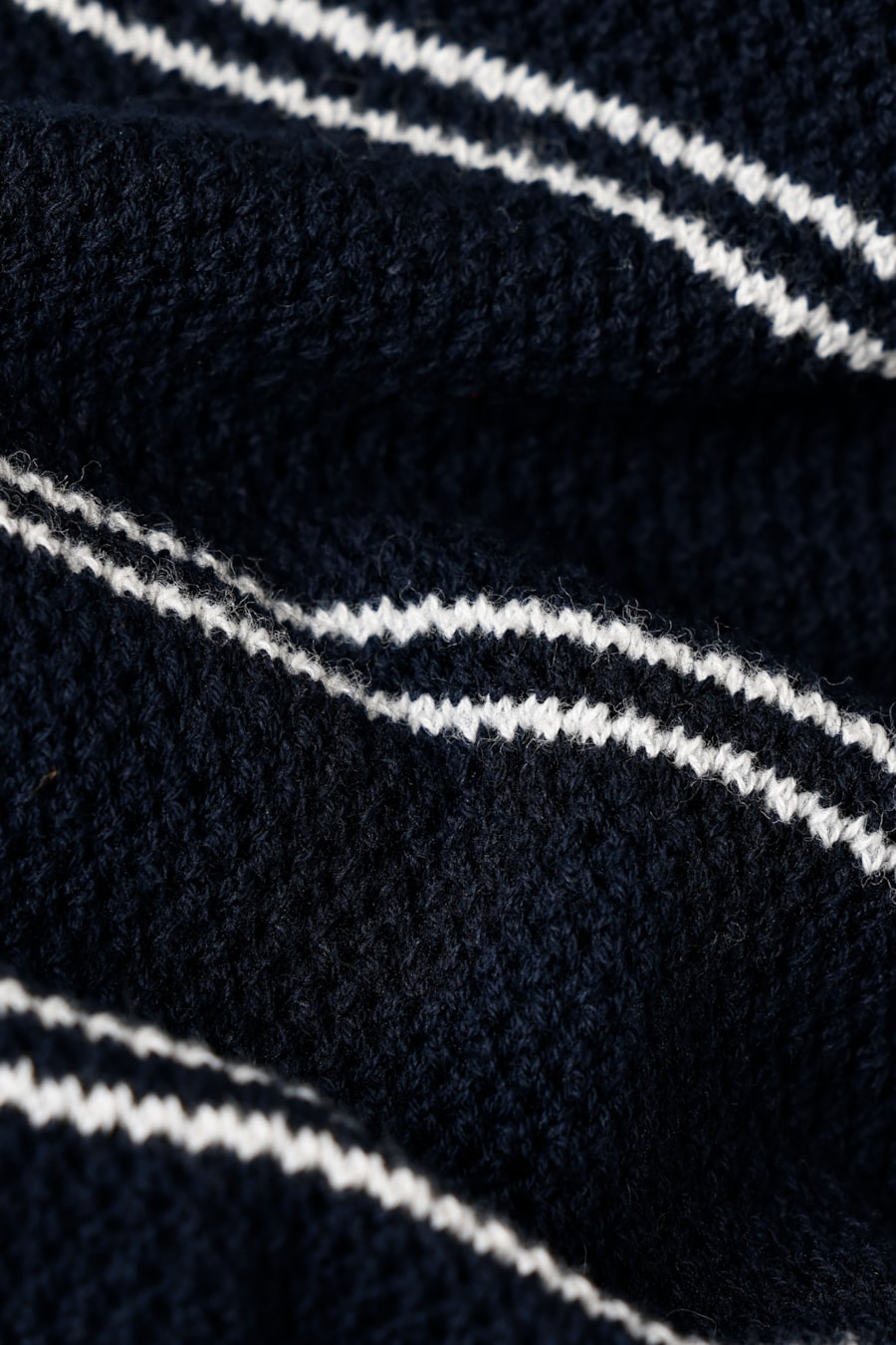Tricot Manga Curta Listrado Piquet Marinho — foto 10 de 10