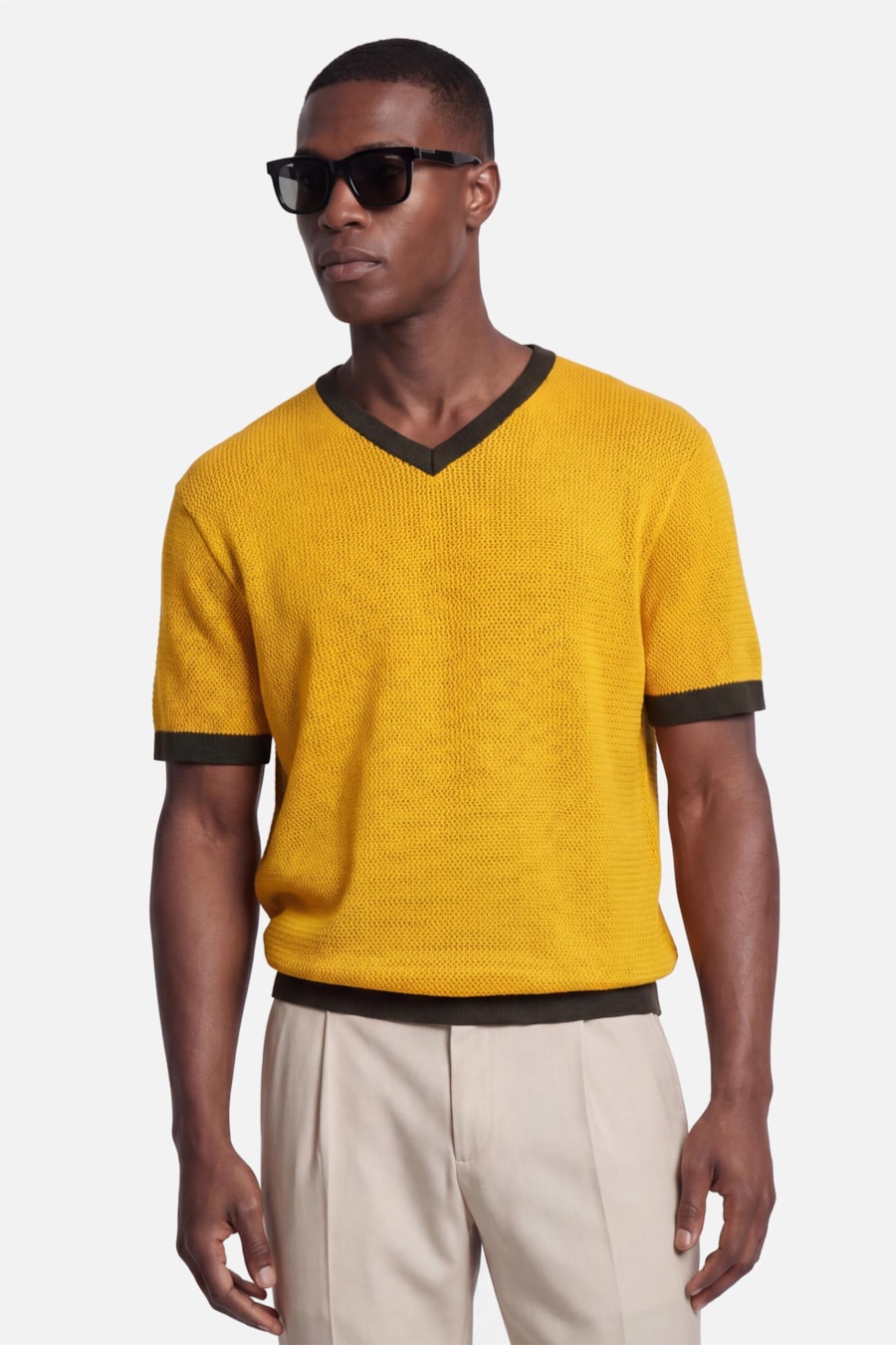 Tricot Manga Curta Vibra Amarelo — foto 1 de 5