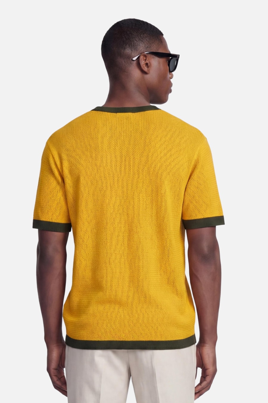 Tricot Manga Curta Vibra Amarelo — foto 3 de 5