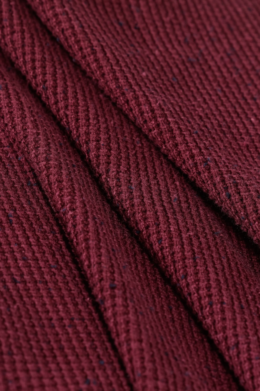 Tricot Manga Longa Botone Waffle Bordeaux — foto 5 de 5
