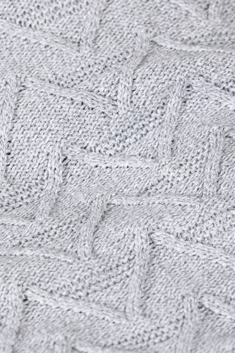 Tricot Manga Longa Full Jacquard Cinza — foto 5 de 5