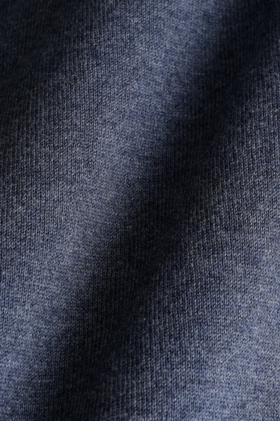 Tricot Manga Longa Gola Careca Azul Mescla — foto 6 de 6