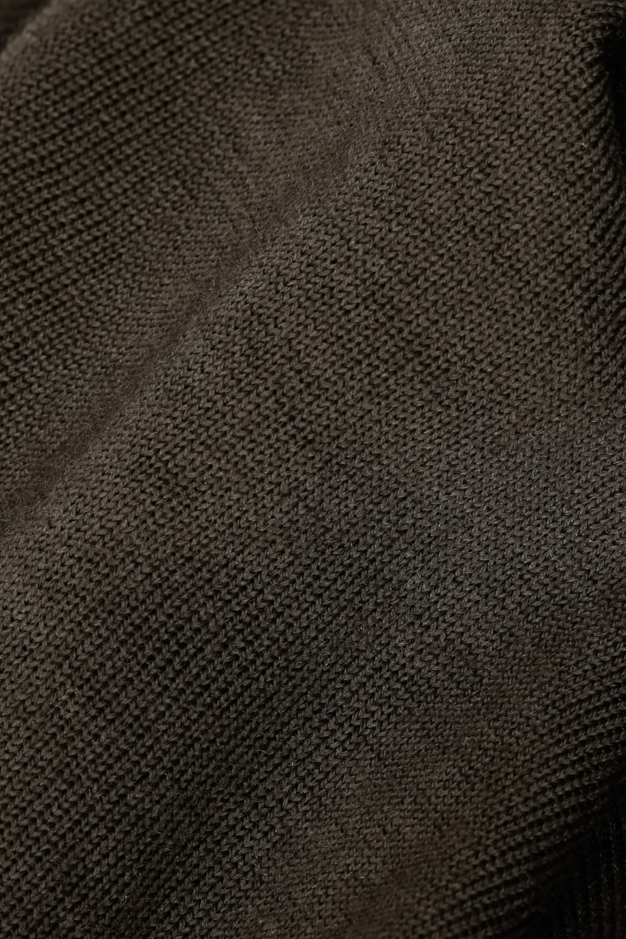 Tricot Manga Longa Gola Careca Lã Merino Tabaco — foto 5 de 6