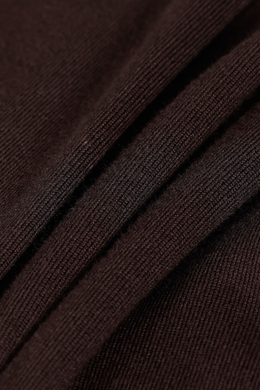 Tricot Manga Longa Gola Midi Viscose Café — foto 5 de 6