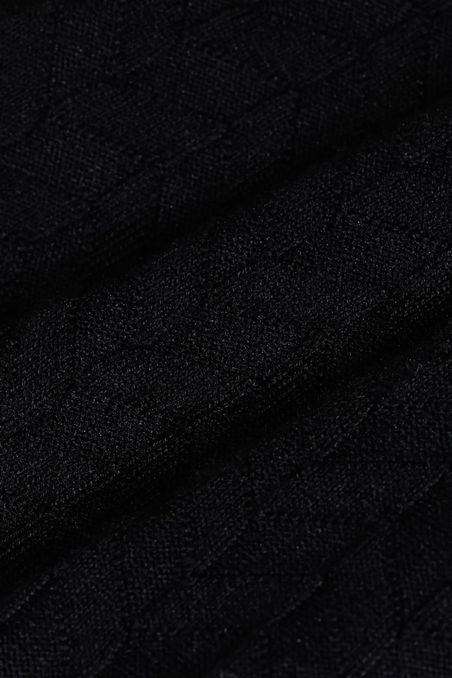 Tricot Manga Longa Jacquard Geométrico Preto — foto 5 de 6