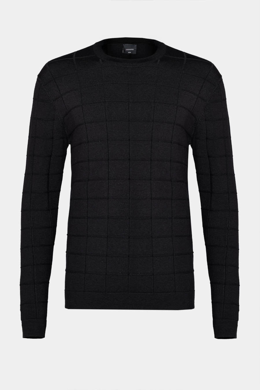 Tricot Manga Longa Jacquard New Square Preto — foto 5 de 5