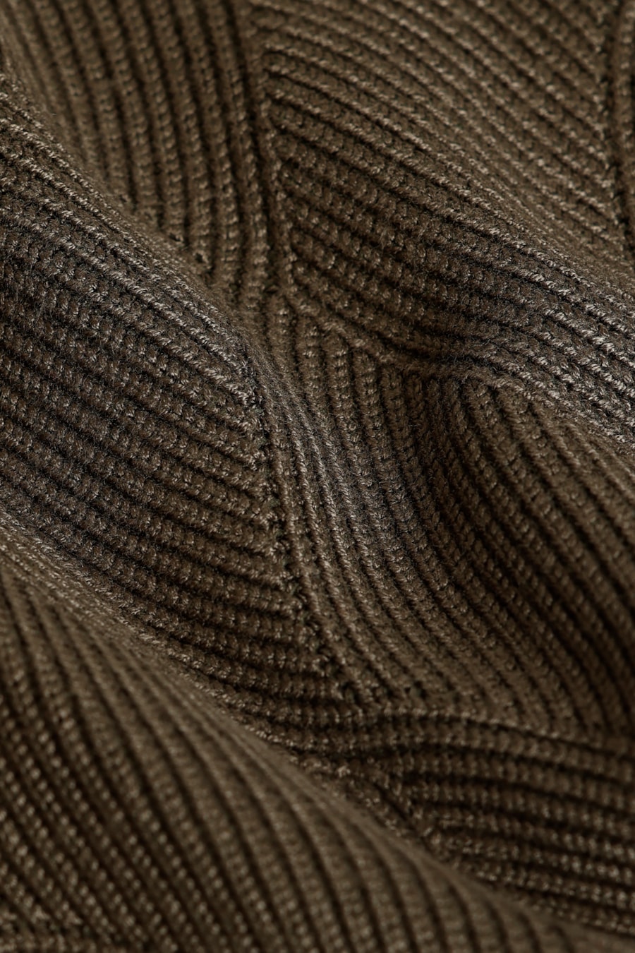 Tricot Manga Longa Jacquard Ondas Verde Pantano — foto 6 de 6