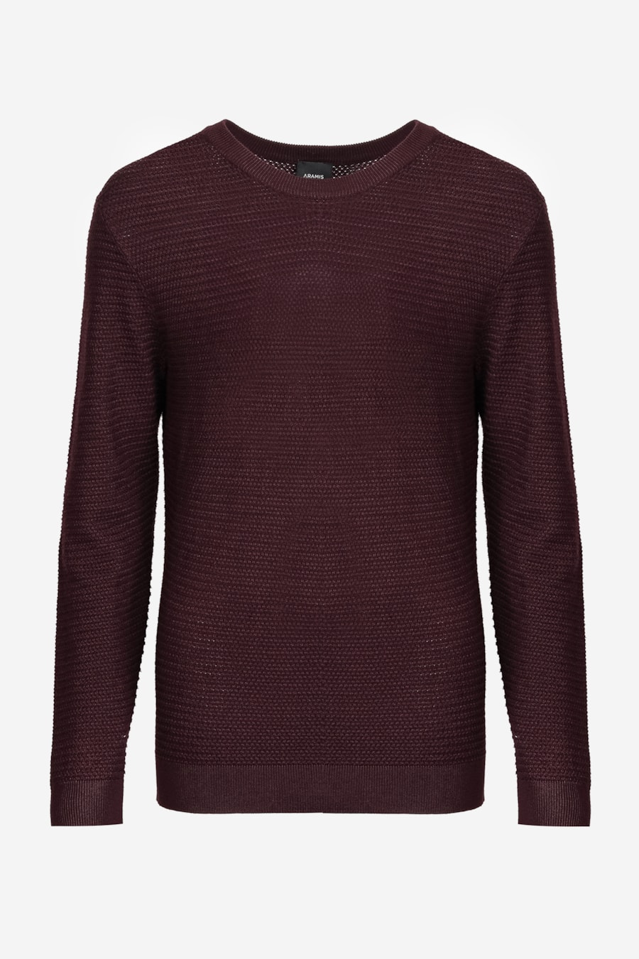 Tricot Manga Longa Viscose Jacquard Bordeaux — foto 6 de 6