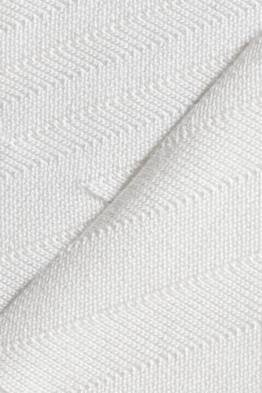 Tricot Manga Longa Viscose Jacquard Faixas Off White — foto 5 de 5