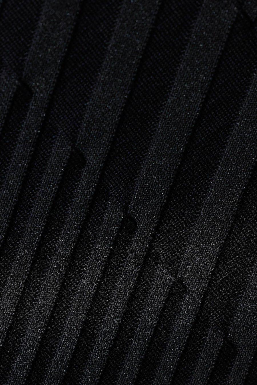 Tricot Manga Longa Viscose Jacquard Faixas Preto — foto 5 de 5