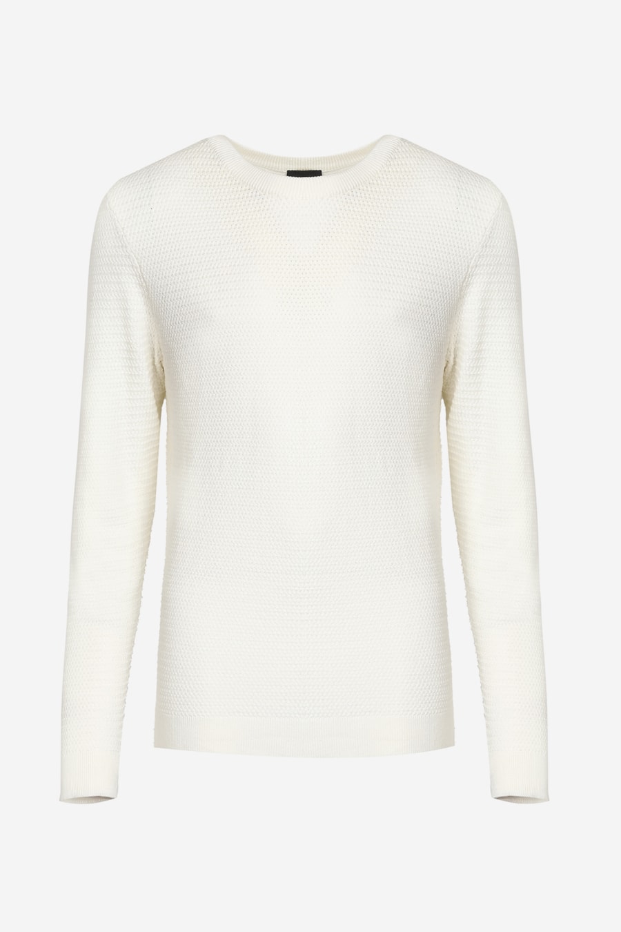 Tricot Manga Longa Viscose Jacquard Off White — foto 5 de 6