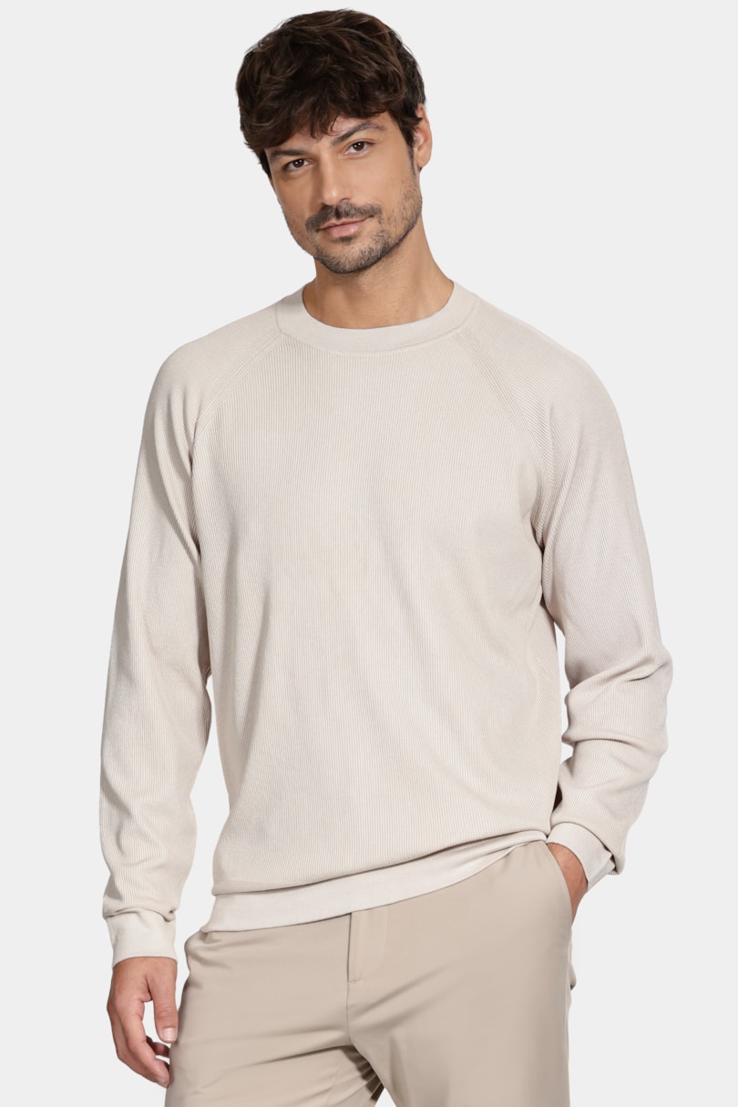 Tricot Raglan Jacquard Caqui