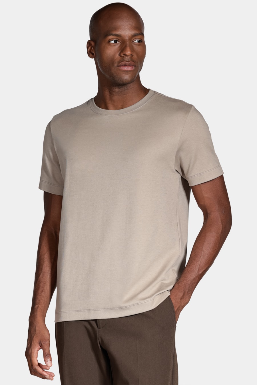 Tshirt Interlock Spandex Amendoa — foto 1 de 4